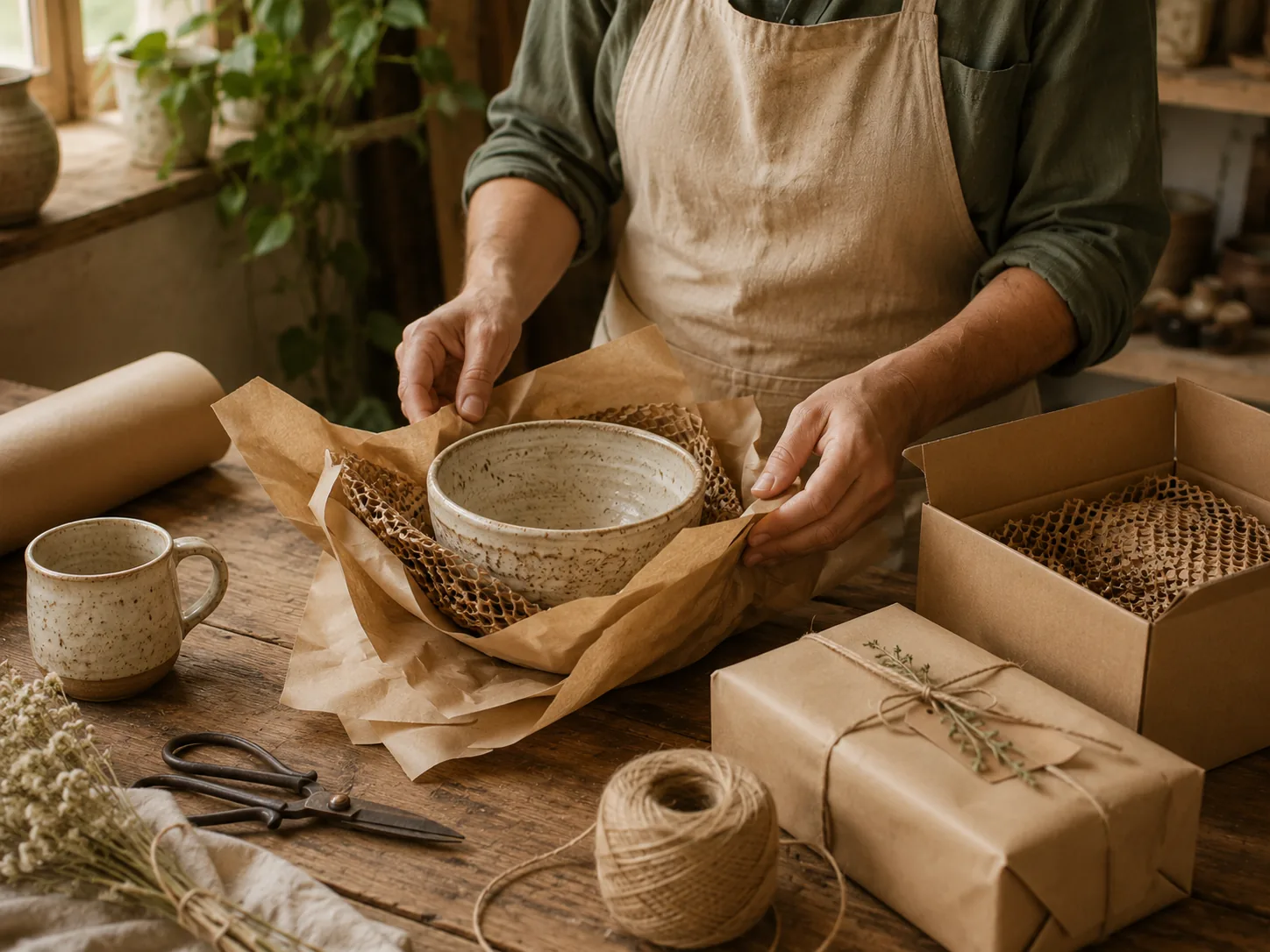 Pieza artesanal preparada para su entrega