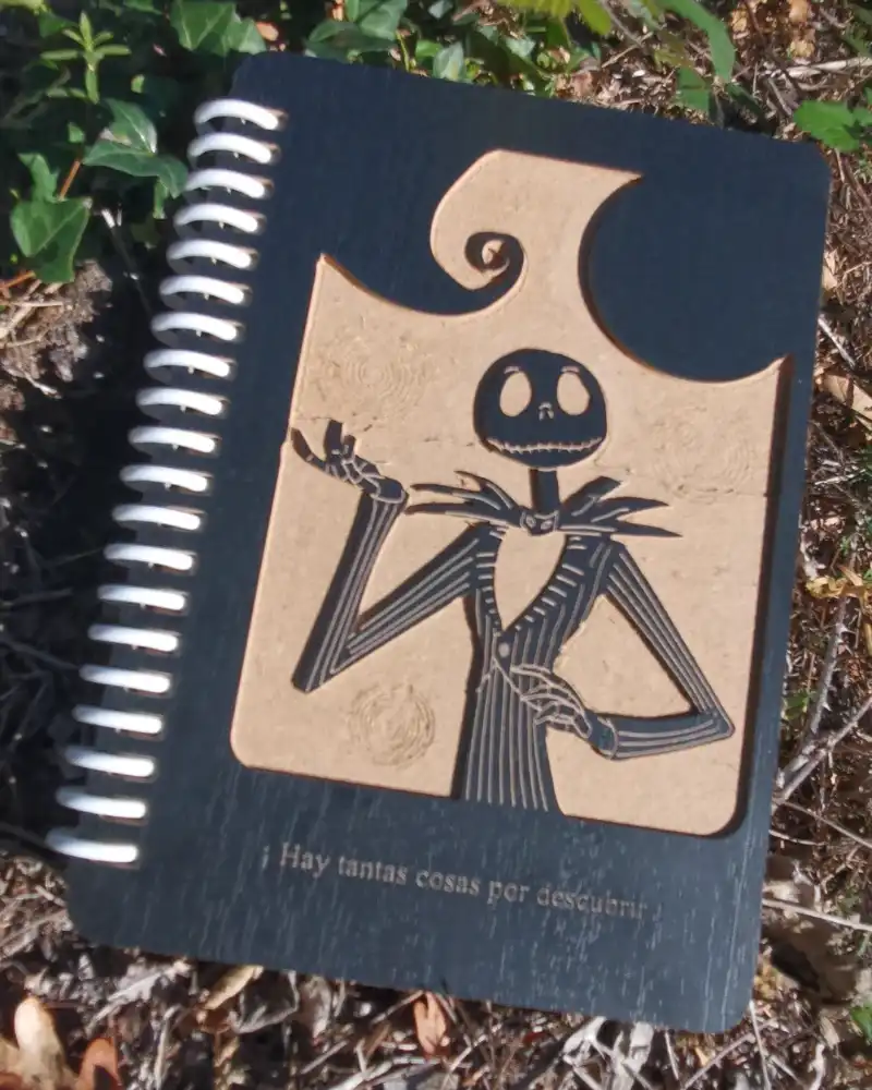 Libreta A5 infinita Jack Skellington, detalle 2