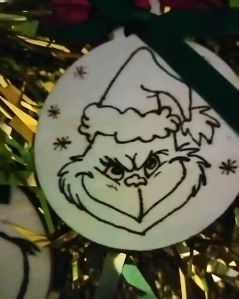 Pirograbado navidad, detalle 2