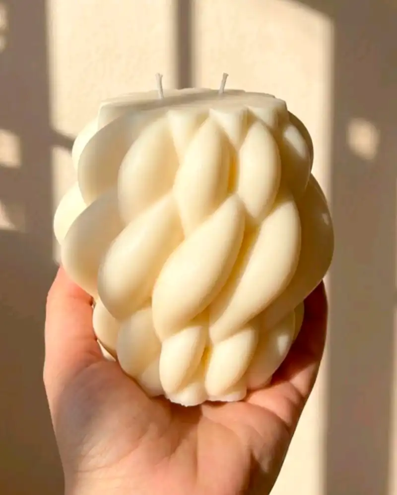 Vela XL entrelazada, detalle 2